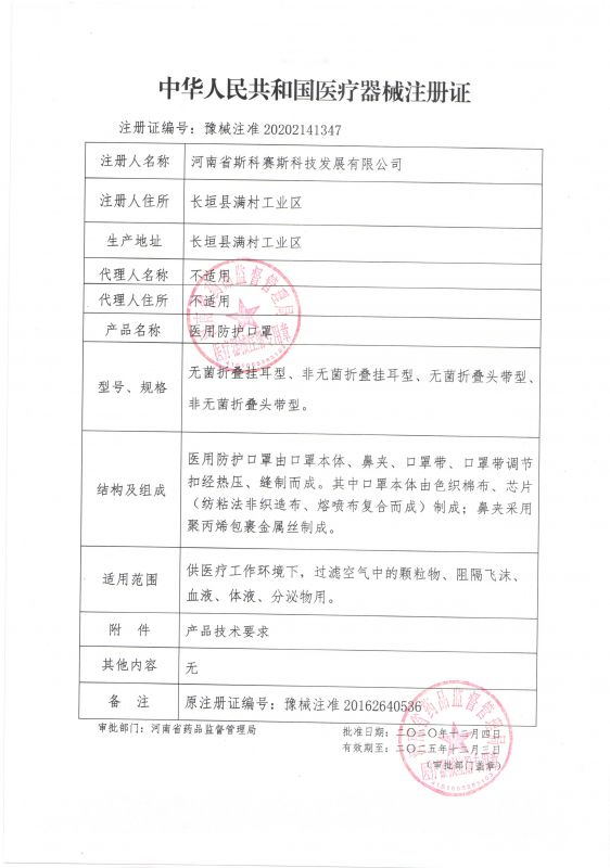 防護口罩